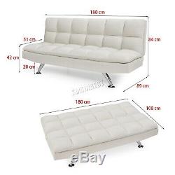 WestWood Fabric Sofa Bed Couch 3 Seater Modern Luxury Home Furniture FSB06