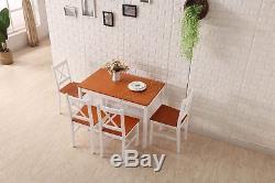 WestWood Quality Solid Wooden Dining Table and 4 Chairs Set Kitchen Home DS03
