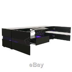 Westwood Modern LED TV Unit Stand Cabinet High Gloss Doors Matte Cabinet TVC07