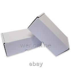 White 10x6x4 Diecut Post Mailing Cardboard Boxes Single Wall Packaging Carton