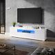 White 180cm High Gloss Tv Stand Cabinet Unit With Rgb Led Living Room Furniture