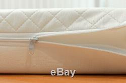 White Baby Cot Bed & Cotbed Sprung Mattress, Converts into a Junior Bed