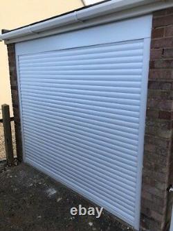 White Electric Roller garage door, With Full Installation Video, 5 Year Warranty