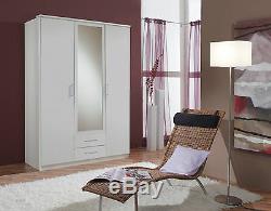 White German Made Wardrobe in 2 3 and 4 Doors with Mirrors and Drawers Bedroom