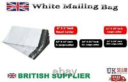 White Mailing Bags Royal Mail Small Medium Large Letter Parcel Postal Bag