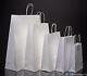 White Paper Bags Twist Handle Party And Gift Carrier / Paper Bags With Handles