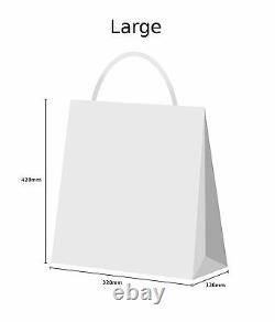 White Paper Bags Twist Handle Party and Gift Carrier / Paper Bags With Handles