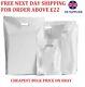 White Patch Handle Carrier Bags Plastic Shopping Bag For Cloth Gifts All Sizes