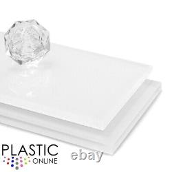 White Plastic Perspex Acrylic Kitchen Bathroom Splashback Like Glass