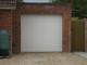 White Single Aluminium Insulated Electric Roller Garage Door Made In Uk To Size