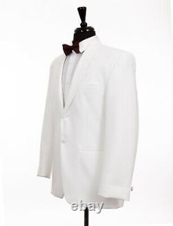 White Tuxedo Jacket Dinner Evening Dress Cruise New Year Eve Party