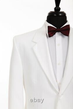 White Tuxedo Jacket Dinner Evening Dress Cruise New Year Eve Party