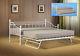 White Or Black Paris Metal Daybed, Guest Bed With Trundle Mattress Option