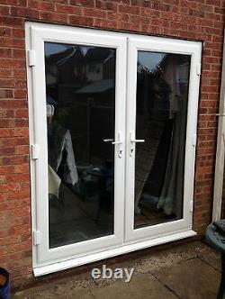 White uPVC FRENCH DOORS MADE TO MEASURE / BRAND NEW FREE DELIVERY