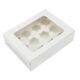 Windowed Cupcake Boxes For 1, 2, 4, 6, 12 & 24 Cup Cakes With Removable Trays