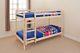 Wooden Bunk Bed Children Kids 2ft6 Shorty In White Or Natural Pine Small Single