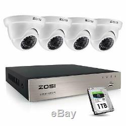 ZOSI CCTV System 8CH 1080N DVR Recorder Home Outdoor Security Camera System Kit