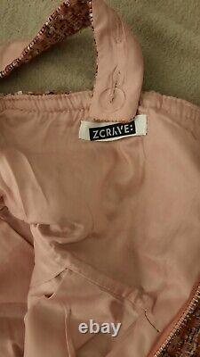 Zcrave Danete Dress And Jacket Set Pink Sz Small Brand New
